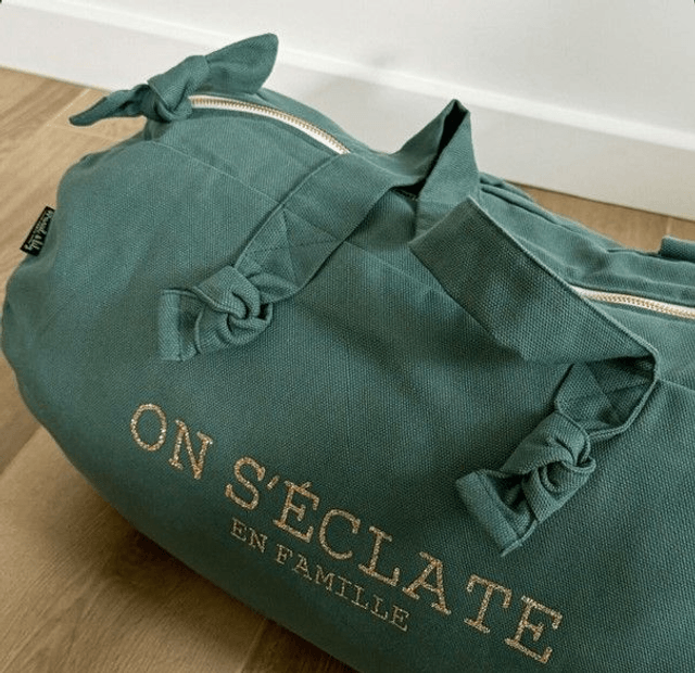 Sac Polochon - Eucalyptus - On S'éclate En Famille - MARCEL & LILY