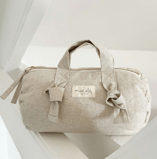 Mini sac polochon XXS coton - Sable - MARCEL & LILY