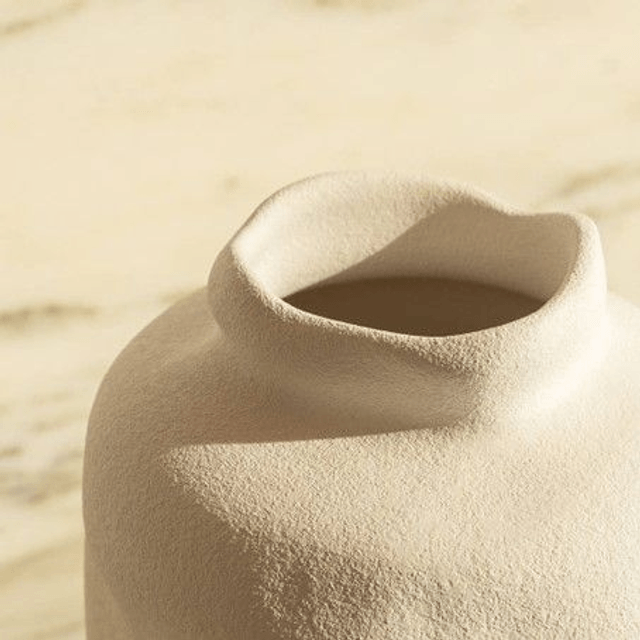 Vase Dune blanc