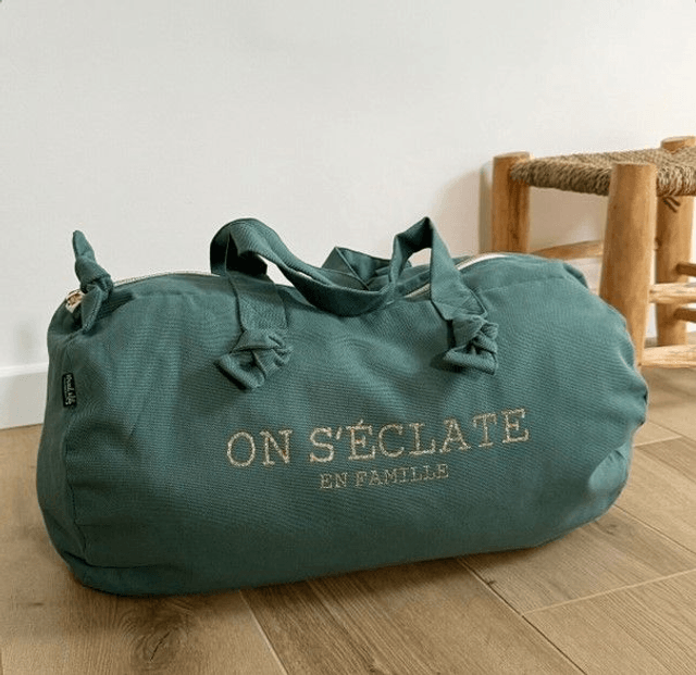 Sac Polochon - Eucalyptus - On S'éclate En Famille - MARCEL & LILY
