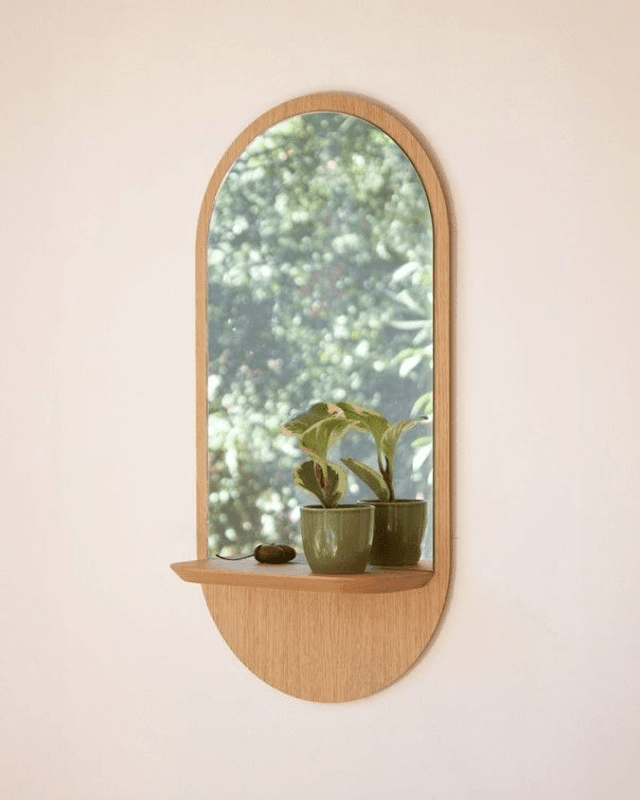 Miroir Solstice en bois de Chêne